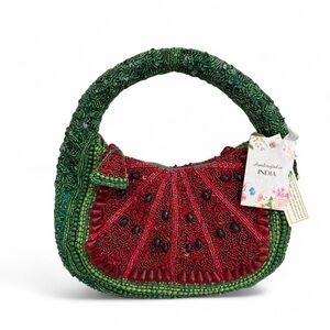 Made in India Watermelon Beaded bag